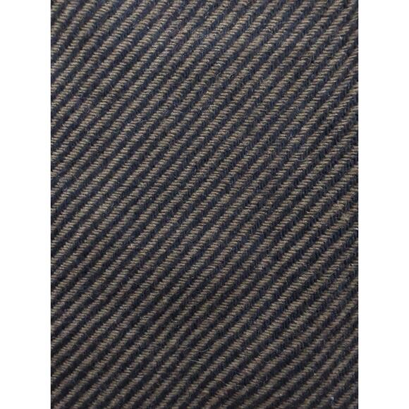 VTG Kasper Anne Klein Wool Blend Black & Brown Striped Tweed Skirt Women Size 8 - Picture 2 of 6